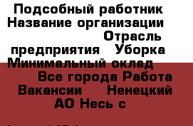 Подсобный работник › Название организации ­ Fusion Service › Отрасль предприятия ­ Уборка › Минимальный оклад ­ 17 600 - Все города Работа » Вакансии   . Ненецкий АО,Несь с.